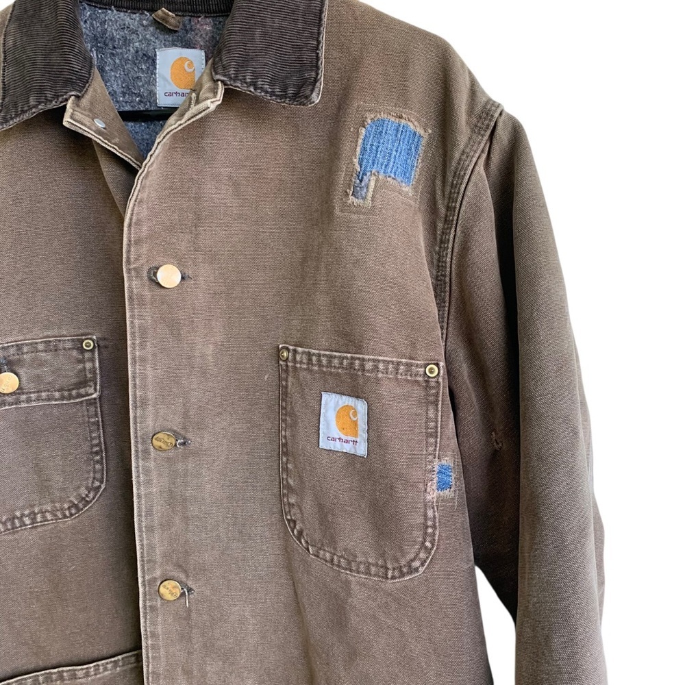 Vintage Carhartt Men's Jacket CB1082 Work Coat Blanket Lined Size XL - Picture 3 of 11